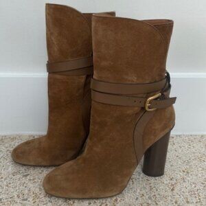 Gucci Brown Suede Ankle Boots